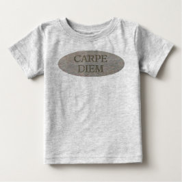 Carpe Diem Stone Baby Grau T - Shirt