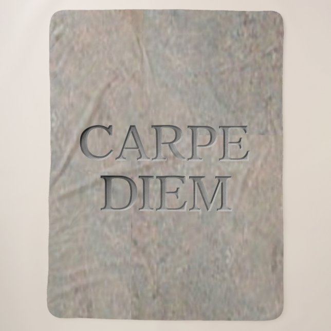 Carpe Diem Stone Sherpa Decke Sherpadecke (Vorderseite)