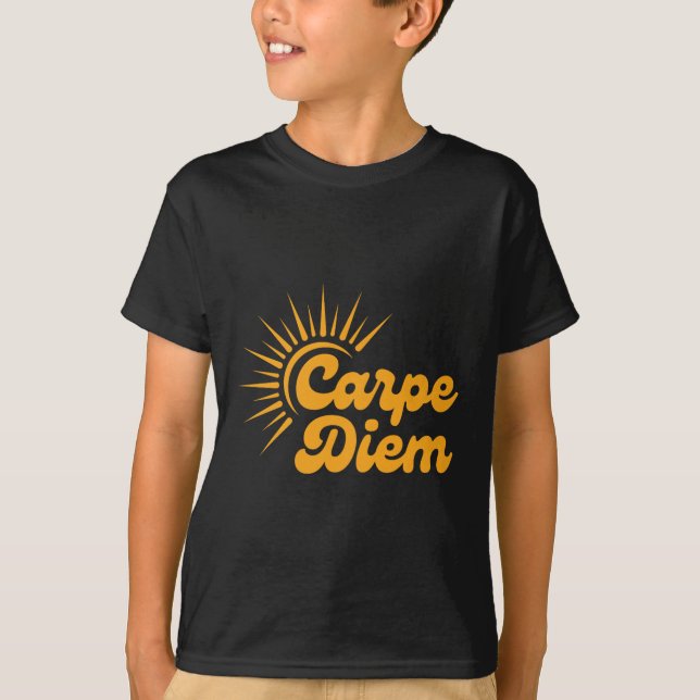 Carpe Diem Sunrise Premium  T-Shirt (Vorderseite)