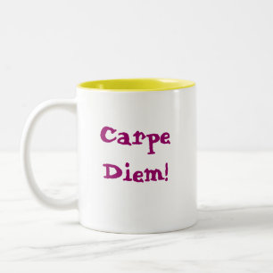 Carpe Diem! Zweifarbige Tasse