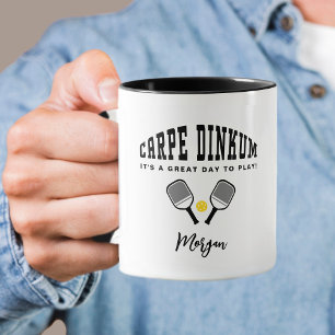 Carpe Dinkum Pickleball Benutzerdefinierter Name Z Tasse