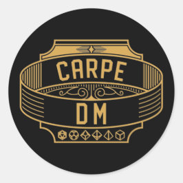Carpe DM Carpe Diem Funny Tabletop RPG Runder Aufkleber
