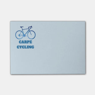 Carpe faisant un cycle, notes de post-it de