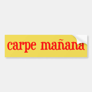 Carpe Manana Autoaufkleber
