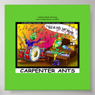 Carpenter Ants Funny Gifts Canvas Print Poster