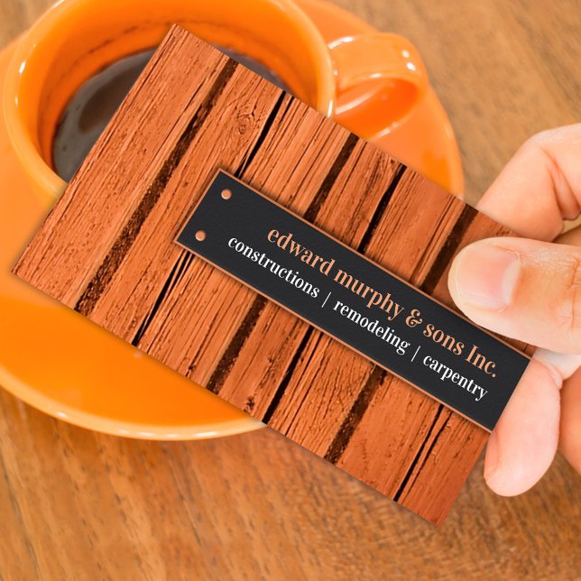 Carpenter Business Card Template Visitenkarte (Von Creator hochgeladen)