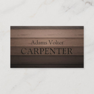 Carpenter Carpentry Woodwork Service Business Card Visitenkarte