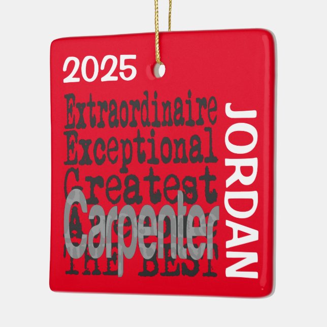 Carpenter Extraordinaire CUSTOM Keramikornament (Links)