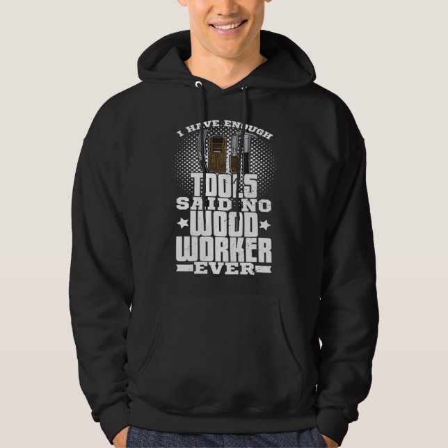 Carpenter joinery carpenter woodworker chainsaw pr hoodie (Vorderseite)
