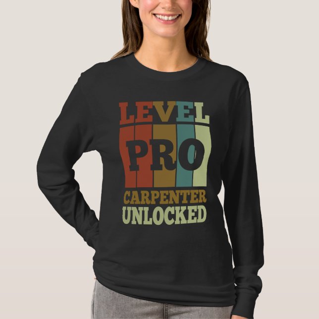 Carpenter Pro Unlocked Vintage Style Unique T-Shirt (Vorderseite)