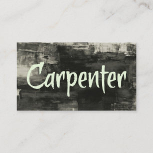 Carpenter Rustique Carte de visite