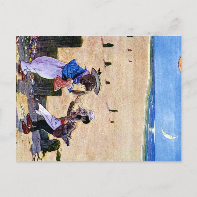 Carpenter und Walrus - Alice im Wunderland Postkarte (Vorderseite)