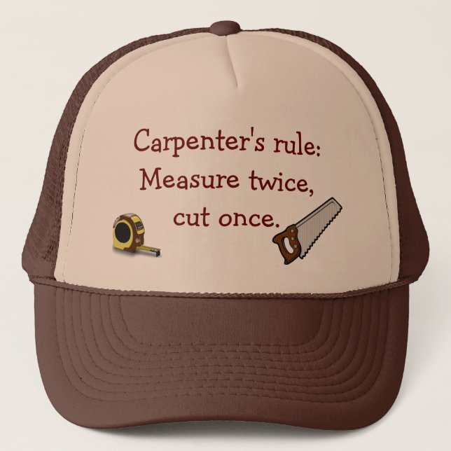 Carpenter's Rule Hat Truckerkappe (Vorderseite)
