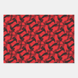 Carpentry Hammers auf Mancave Geschenkpapier Set