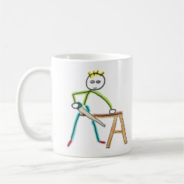 Carpentry Stickman Kaffeetasse