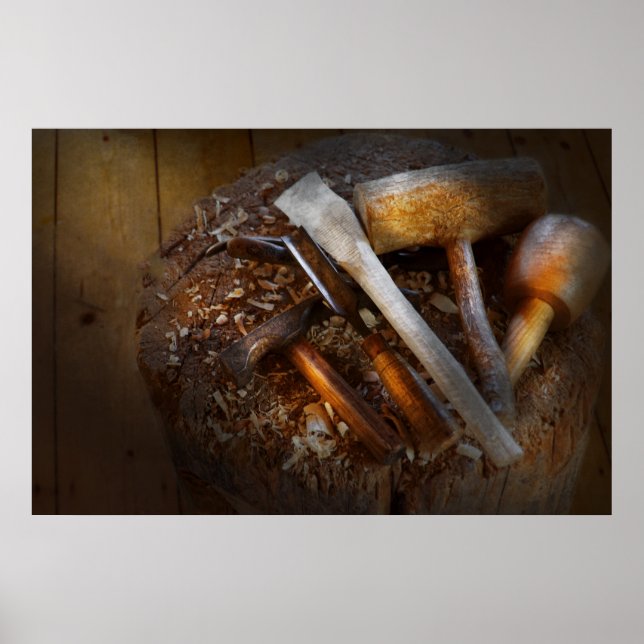 Carpentry - Tool - Tools zum Carving Poster (Vorne)