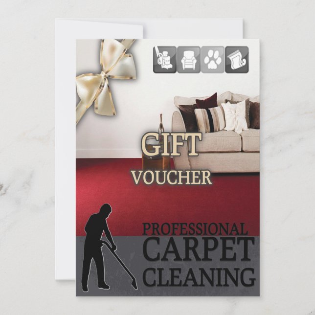 Carpet Cleaning Service Gift Voucher (Vorderseite)