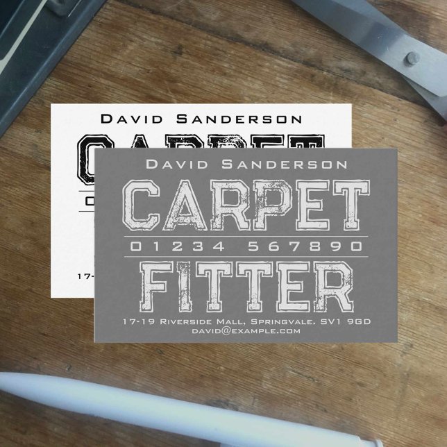 Carpet Fitting Business Card Visitenkarte (Von Creator hochgeladen)