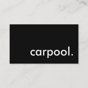 Carpool. (Farbanpassbar) Visitenkarte