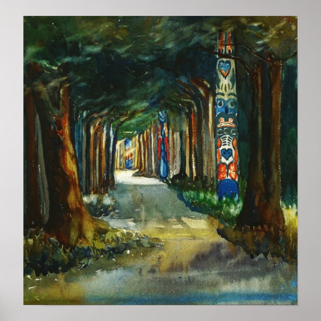 Carr - Totem Walk bei Sitka 1907 Poster (Vorne)