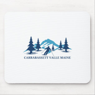 Carrabett Valley Maine Skigebiet Skifahren Skifahr Mousepad