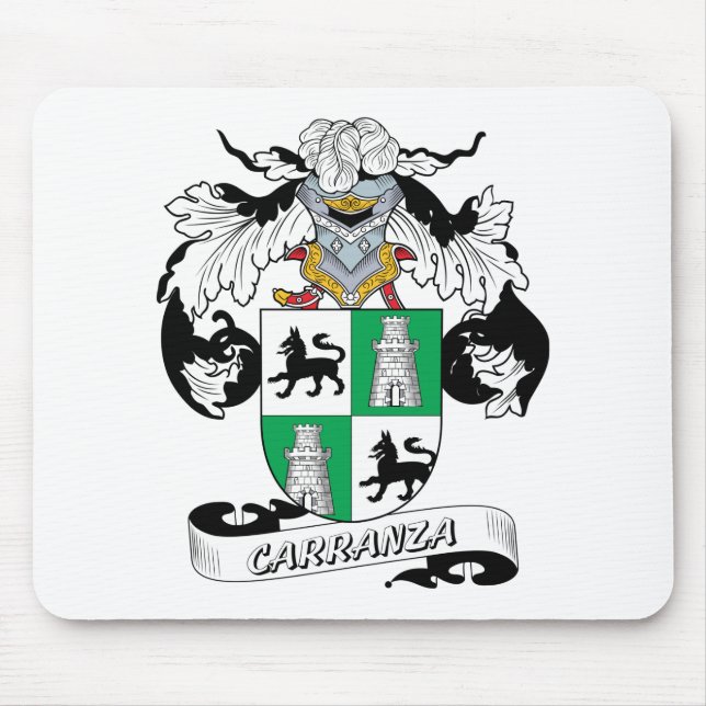 Carranza-Familienwappen Mousepad (Vorne)