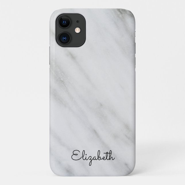 Carrara Gray Marble Case-Mate iPhone Hülle (Rückseite)