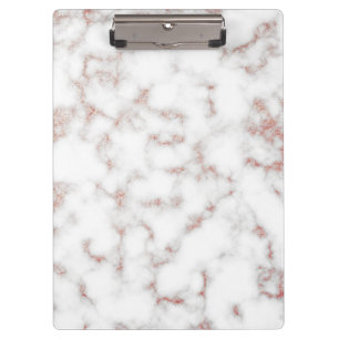 Carrara Rose Gold Glitzer Textur Klemmbrett