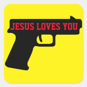 Carré 2A - JÉSUS VOUS AIME Sticker