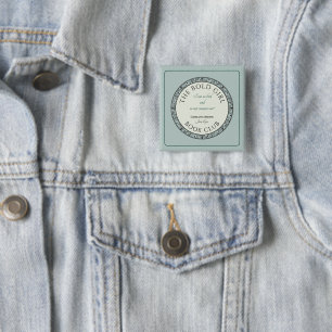 Carré 5 Cm Badge Customisé bleu Club