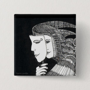 Carré 5 Cm badge de masque