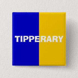 Carré 5 Cm Badge du drapeau tipperaire du comté