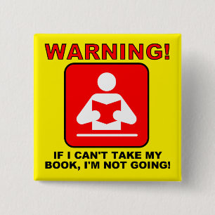 Carré 5 Cm Badge Épinglette Drôle Amoureux des Livres Bibliop