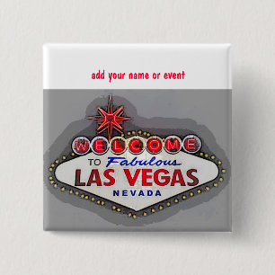 Carré 5 Cm Badge nominatif de Las Vegas