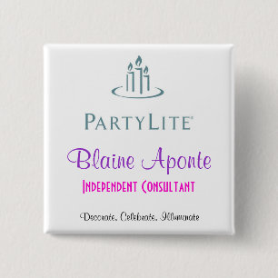 Carré 5 Cm Badge nominatif de Partylite
