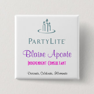 Carré 5 Cm Badge nominatif de Partylite