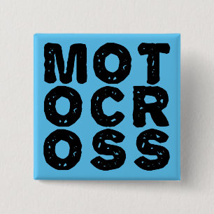 Carré 5 Cm Bouton Badge Épingle Moto Cross Géant Logo Dirt Bi