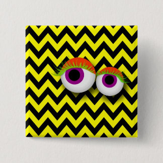 Carré 5 Cm EYE badge : yellow