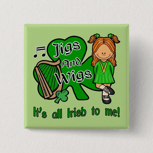 Carré 5 Cm Irish Dancer's, Irish Dancing Badge (Devant)