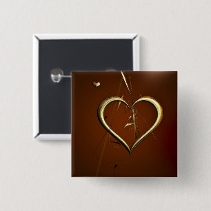 Carré 5 Cm Love Shards of Gold Badge