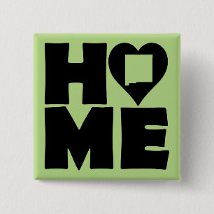 Carré 5 Cm Nouveau Badge Bouton Épinglette du Nouveau-Mexique