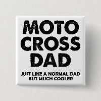 Papa Motocross Badge Épinglette Drôle