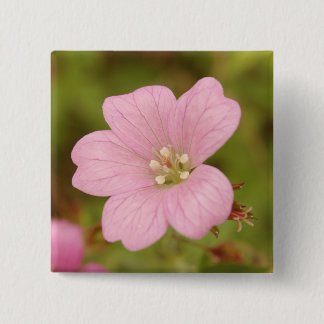 Carré 5 Cm Pink Geranium Badge