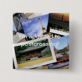 Carré 5 Cm Postcrossing fan badge