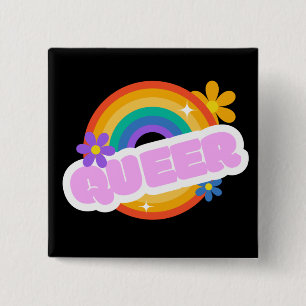 Carré 5 Cm Queer. LGBT+Pride. Badge
