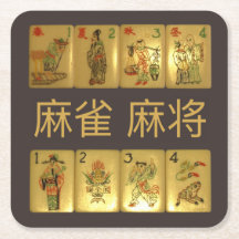 6 dessous de verre de papier - fleurs et saisons
