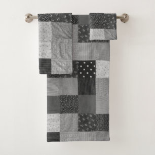 carré à motif coloré vintage patchwork bain