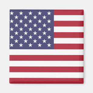 Carré américain du drapeau américain Magnet