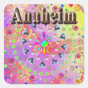 Carré Anaheim Lucky Golden Sticker