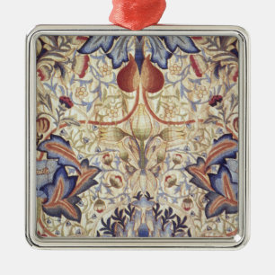 Carré Argenté Acanthus (par William Morris) Ornement céramique